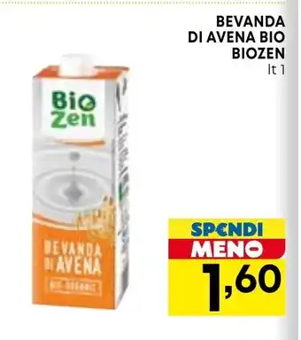 BEVANDA DI AVENA BIO BIOZEN lt 1