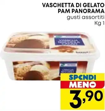 Borello Supermercati VASCHETTA DI GELATO PAM PANORAMA 1 kg offerta