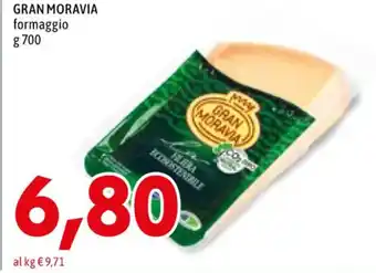 MEGA GRAN MORAVIA formaggio 700 g offerta