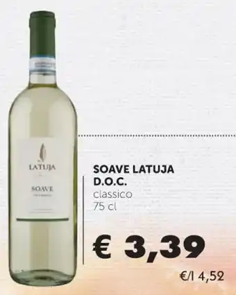 Spazio Conad SOAVE LATUJA D.O.C. classico 75 cl offerta