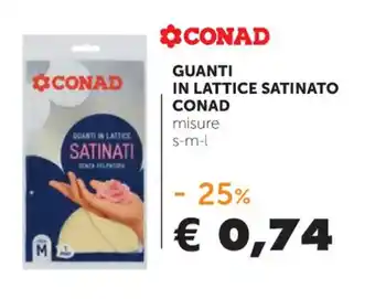 GUANTI IN LATTICE SATINATO CONAD s-m-l