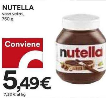 Coop NUTELLA 750 g offerta