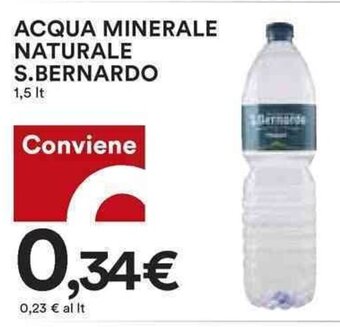 Coop ACQUA MINERALE NATURALE S.BERNARDO 1,5 lt offerta