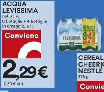 Coop ACQUA LEVISSIMA offerta