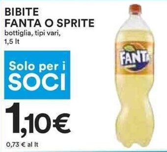 Coop BIBITE FANTA O SPRITE 1,5 It offerta