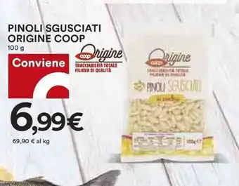 Coop PINOLI SGUSCIATI ORIGINE COOP 100 PINOLI SGUSCIATI ORIGINE COOP offerta