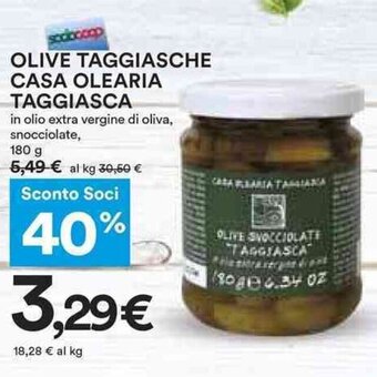 Coop OLIVE TAGGIASCHE CASA OLEARIA TAGGIASCA 180 g offerta