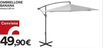 Coop OMBRELLONE BANANA altezza 2,95 mt offerta