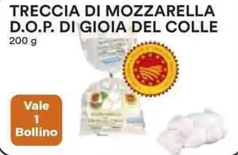 Coop TRECCIA DI MOZZARELLA D.O.P. DI GIOIA DEL COLLE 200 g offerta