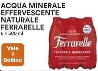 Coop ACQUA MINERALE EFFERVESCENTE NATURALE FERRARELLE 6 x 500 ml offerta