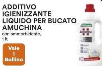 Coop ADDITIVO IGIENIZZANTE LIQUIDO PER BUCATO AMUCHINA 1 lt offerta