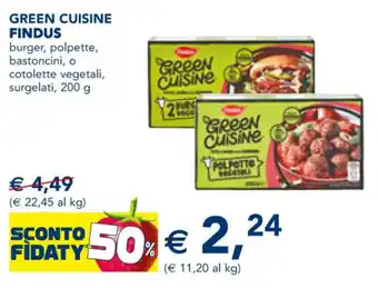 Esselunga GREEN CUISINE FINDUS 200 g offerta
