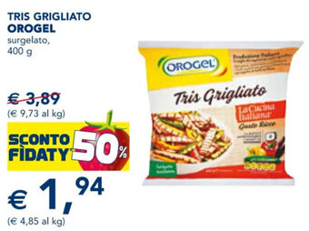 Esselunga TRIS GRIGLIATO OROGEL surgelato, 400 g offerta