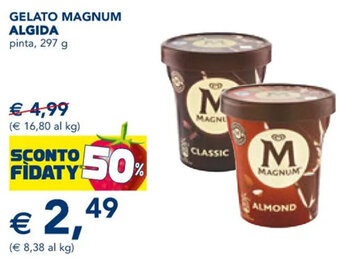 Esselunga GELATO MAGNUM ALGIDA pinta, 297 g offerta