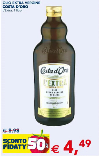 OLIO EXTRA VERGINE COSTA D'ORO L'Extra, 1 litro