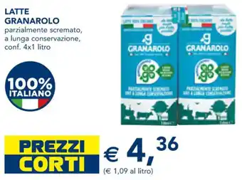 Esselunga LATTE GRANAROLO conf. 4x1 litro offerta