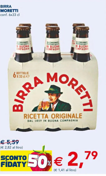 Esselunga BIRRA MORETTI conf. 6x33 cl offerta