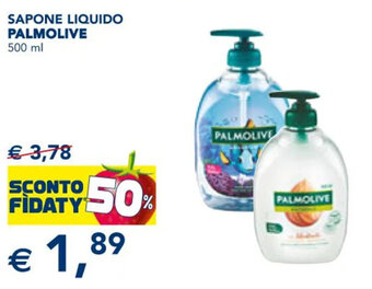 Esselunga SAPONE LIQUIDO PALMOLIVE 500 ml offerta