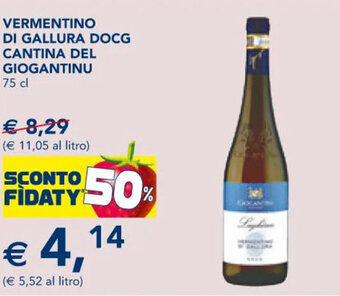 VERMENTINO DI GALLURA DOCG CANTINA DEL GIOGANTINU 75 cl