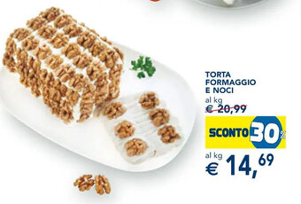 Esselunga TORTA FORMAGGIO E NOCI offerta