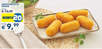 Esselunga CROCCHETTE DI PATATE offerta