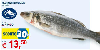 Esselunga BRANZINO NATURAMA già pulito offerta