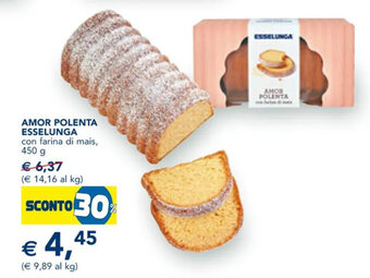 Esselunga AMOR POLENTA ESSELUNGA con farina di mais, 450 g offerta