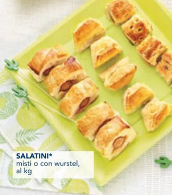 Esselunga SALATINI* misti o con wurstel, al kg offerta