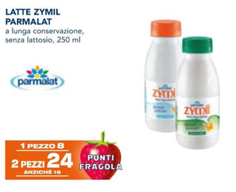 Esselunga LATTE ZYMIL PARMALAT 250 ml offerta