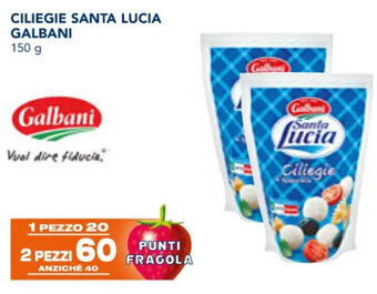 Esselunga CILIEGIE SANTA LUCIA GALBANI 150 g offerta