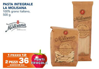 Esselunga PASTA INTEGRALE LA MOLISANA 100% grano Italiano, 500 g offerta