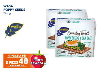 Esselunga WASA POPPY SEEDS 245 g offerta