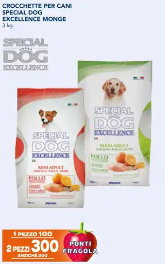 Esselunga CROCCHETTE PER CANI SPECIAL DOG EXCELLENCE MONGE 3 kg offerta