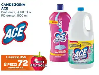 Esselunga CANDEGGINA ACE Profumata, 3000 ml o Più denso, 1000 ml offerta
