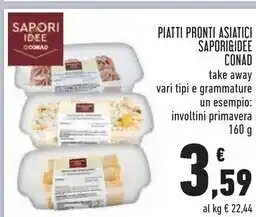 Conad Conad piatti pronti asiatici sapori & idee offerta