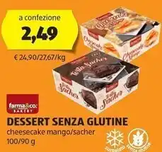 ALDI Sacher dessert senza glutine offerta