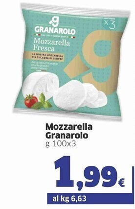 Sigma Granarolo mozzarella offerta