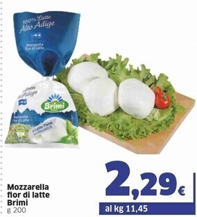 Sigma Brimi mozzarella fior di latte offerta