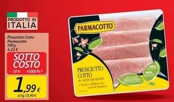 Carrefour Market Parmacotto prosciutto cotto offerta