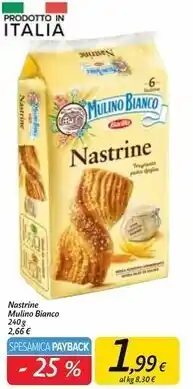 Carrefour Market Mulino bianco nastrine offerta