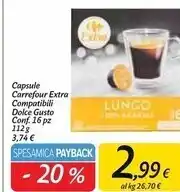 Carrefour Market Carrefour capsule extra compatibili dolce gusto conf. 16 pz offerta