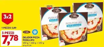 DPiù DELIDOR PIZZA POSILLIPO 3 x 450 g offerta