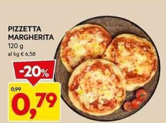 DPiù PIZZETTA MARGHERITA 120 g offerta