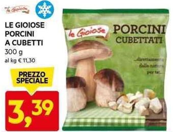 DPiù LE GIOIOSE PORCINI A CUBETTI 300 g offerta