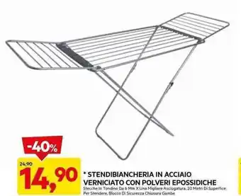 DPiù STENDIBIANCHERIA IN ACCIAIO VERNICIATO CON POLVERI EPOSSIDICHE offerta