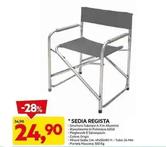 DPiù SEDIA REGISTA offerta