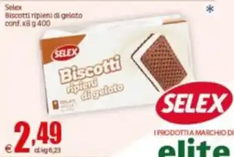 Selex Biscotti ripieni di gelato conf.x8 g 400