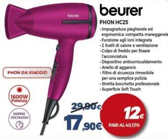 Expert Beurer PHON HC25 offerta