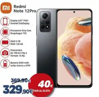 Expert XIAOMI Redmi Note 12 Pro offerta