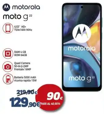 Expert Motorola moto g 22 offerta